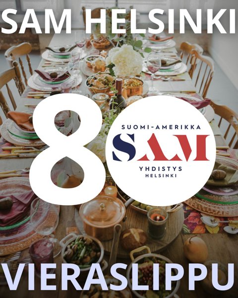 Product image of  Vieraslippu SAM Helsinki 80 -vuosijuhlaan