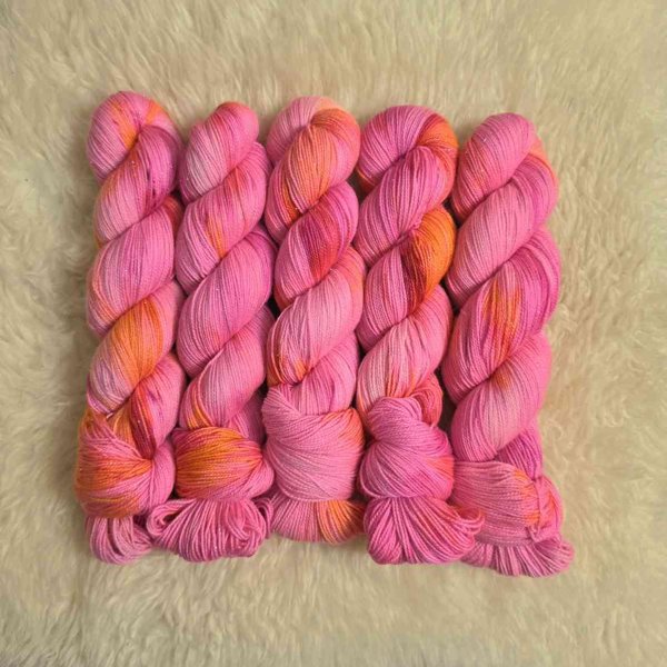 Product image of  Merino sock GLITTER, Flamingo fever