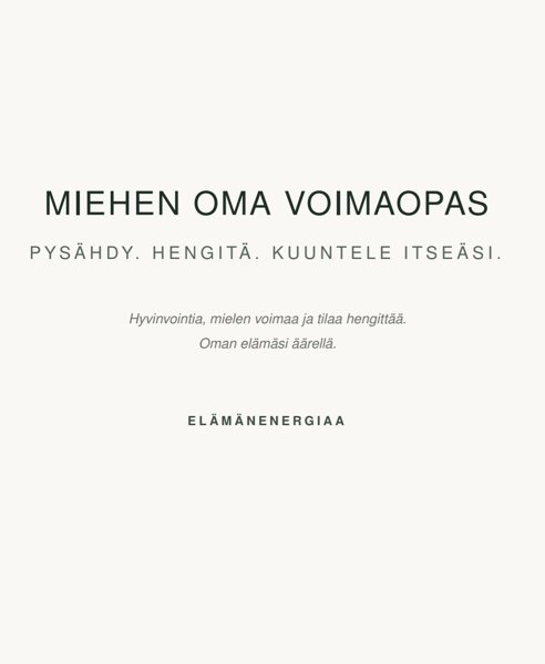 Product image of MIEHEN OMA VOIMAOPAS