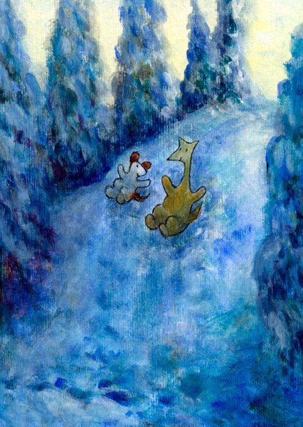 Product image of  Lumimaassa -postikortti / Snowland postcard
