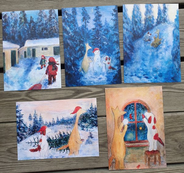 Product image of  Joulun 2026 kortit 5kpl / Postcards of Christmas 2026