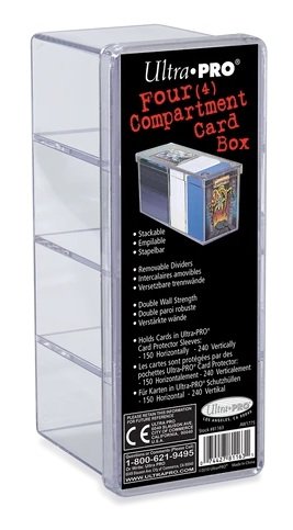 Product image of  Ultra Pro  4-Compartment Clear Card Box