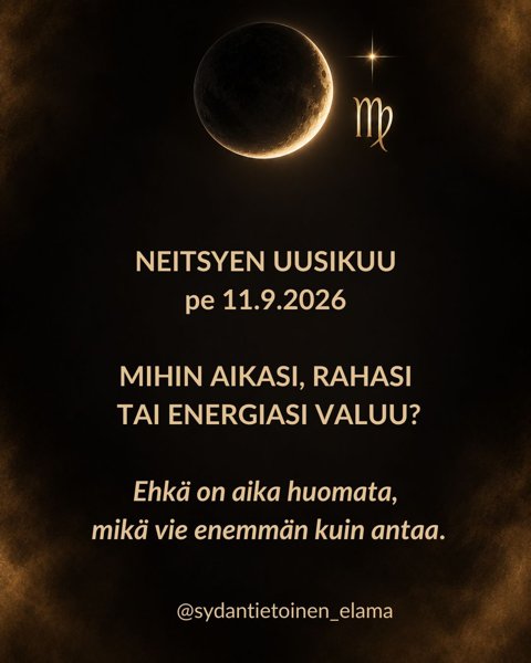 Product image of  Neitsyen uusikuun  - energiahoito tallenne