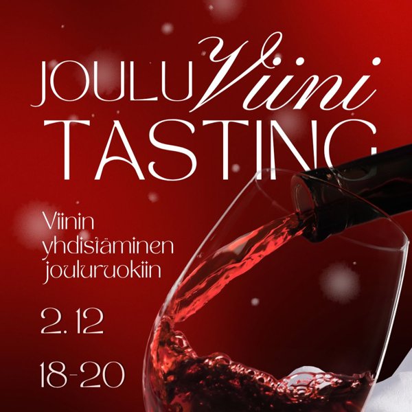 Product image of  Jouluinen Ruoan ja Viinin Yhdistäminen 2.12 klo 18
