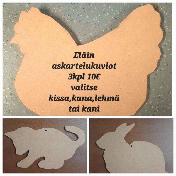 Product image of  Eläin askartelukuvio setti 4kpl TARJOUS!!!