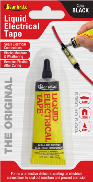 Product image of  Nestemäinen sähköteippi, 28g. Star Brite MUSTA