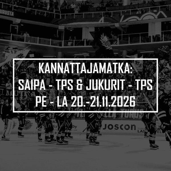Product image of  Kannattajamatka: SaiPa - TPS & Jukurit - TPS 20.-21.11.26 (2hh)