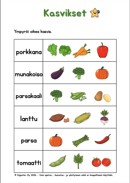 Product image of  Ympyröi oikea kasvis (ilmainen)
