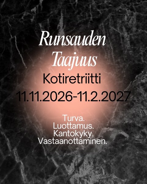 Product image of Runsauden Taajuus -Kotiretriitti (osamaksu)