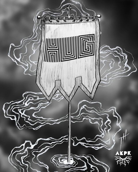 Product image of  HUG-pöytästandaari / HUG Standard Table Flag
