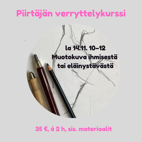 Product image of 14.11.2026 Piirtäjän verryttelykurssi: Muotokuva