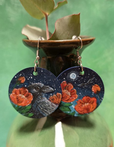 Product image of Taidekorvakorut, Korppi ja kukat
