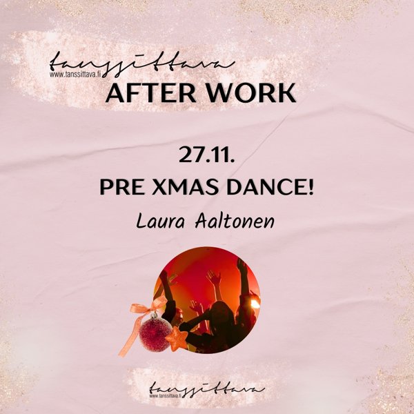 Product image of Tanssittava After Work 27.11. Pre Xmas Dance