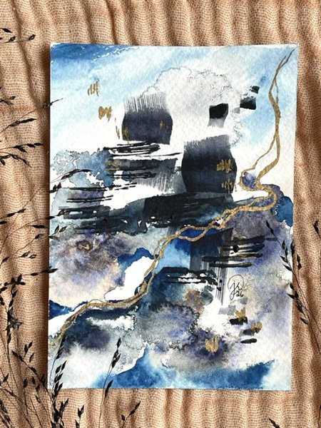 Product image of  ”Skyline” -akvarellikortti