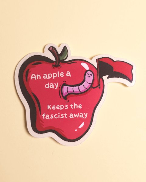 Product image of Apple a day keeps the fascist away -tarra