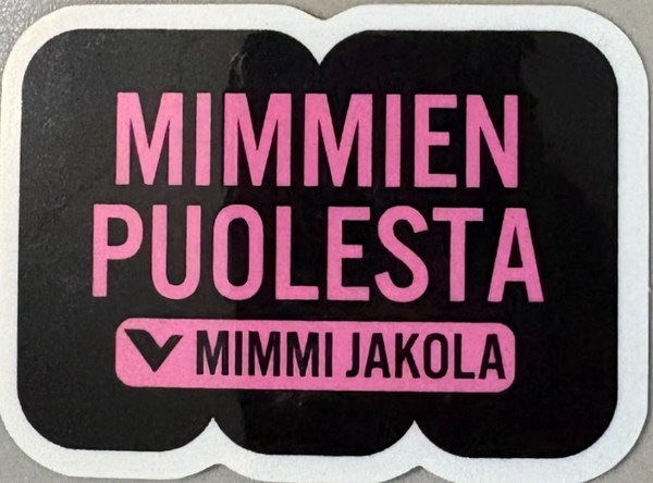 Product image of Mimmien puolesta -tarra