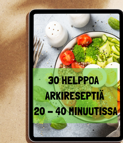 Product image of  Nopeat ja terveelliset arkireseptit  – 20-40 MINUUTISSA