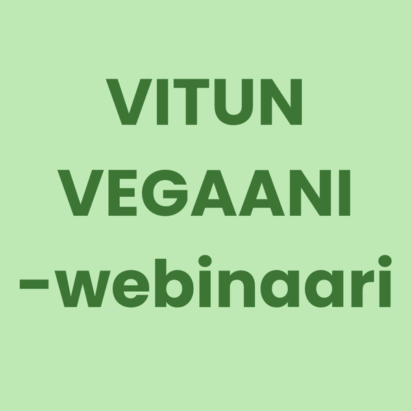 Product image of  "Vitun vegaani" -webinaari