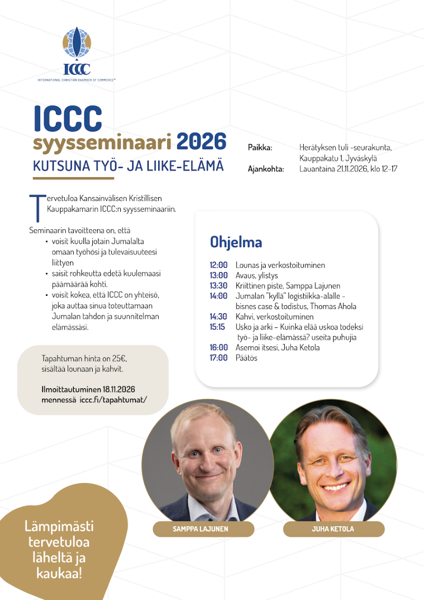 Product image of  ICCC SYYSSEMINAARI 2026, JYVÄSKYLÄ 21.11.2026