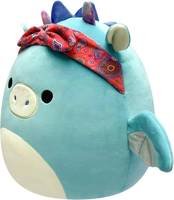 Product image of  Squishmallows Tatiana Teal Dragon with Bandana 19 cm