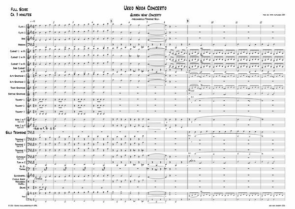 Product image of  Ukko Nooa Concerto (low brass solo) arr. Petri Juutilainen