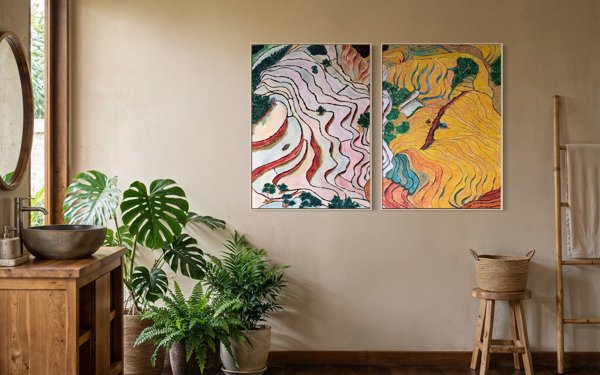Product image of  Mountain Terraced (Diptych)