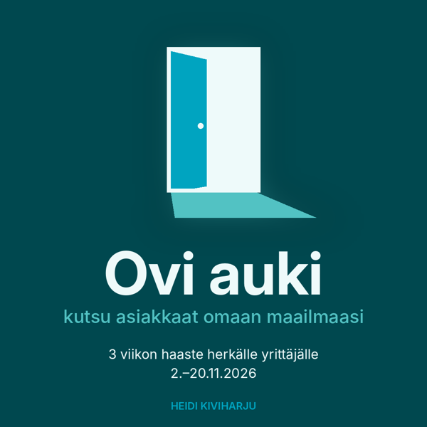 Product image of  Ovi auki – kutsu asiakkaat omaan maailmaasi