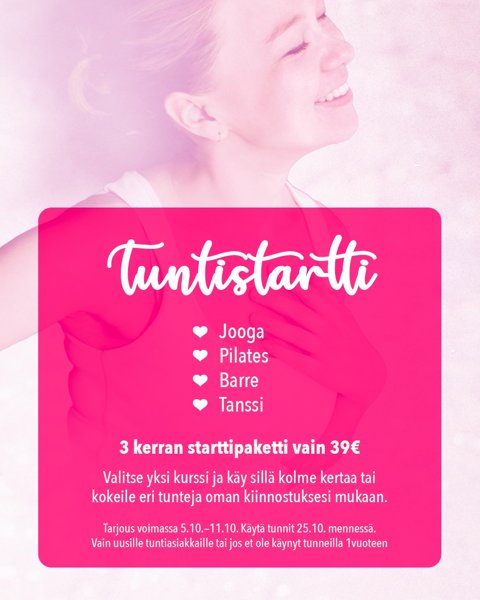 Product image of Tuntistartti 3x – tutustu ja löydä oma tuntisi! 💫