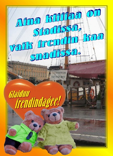 Product image of SlangiBuidun kortti - Frendille nallet