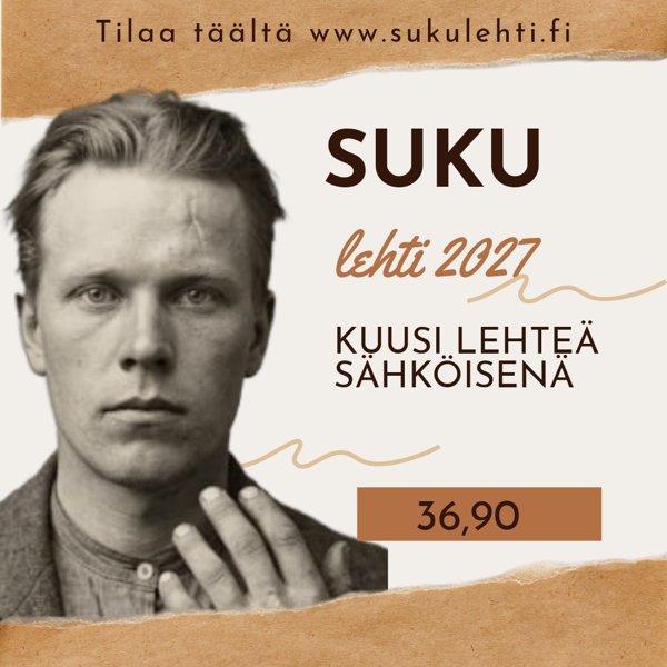 Product image of  SUKU - lehti sukututkijoille, vuositilaus 2027 sähköisenä
