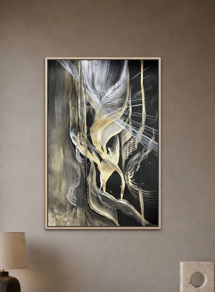 Product image of  Taideteos " Valon linjaus"  (30x40cm kehysten kanssa)