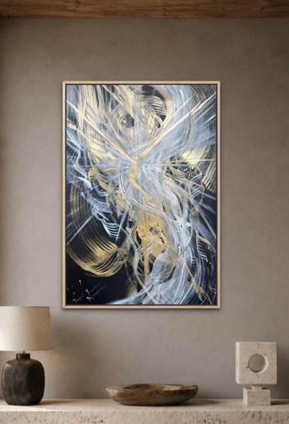 Product image of  Taideteos " Kirkas, kevyt, mutta vahva" 30x40cm