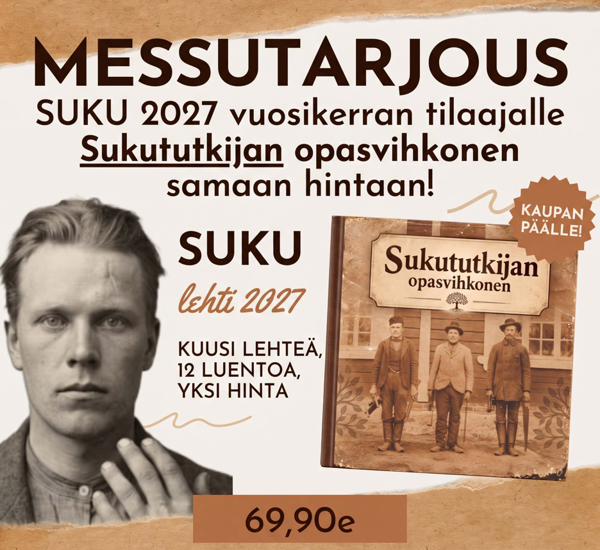 Product image of  SUKU  vuositilaus 2027 + luentopaketti + opasvihkonen