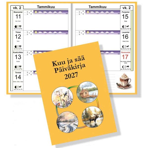 Product image of  Kuu ja sää -päiväkirja 2027