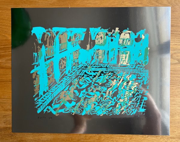 Product image of  Yrjönkatu serigraphy print Silver / 1/2