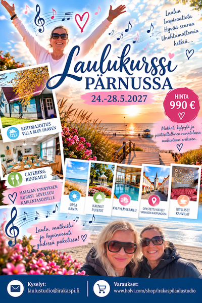 Product image of  Laulukurssi Pärnu: VARAUSMAKSU 250 €