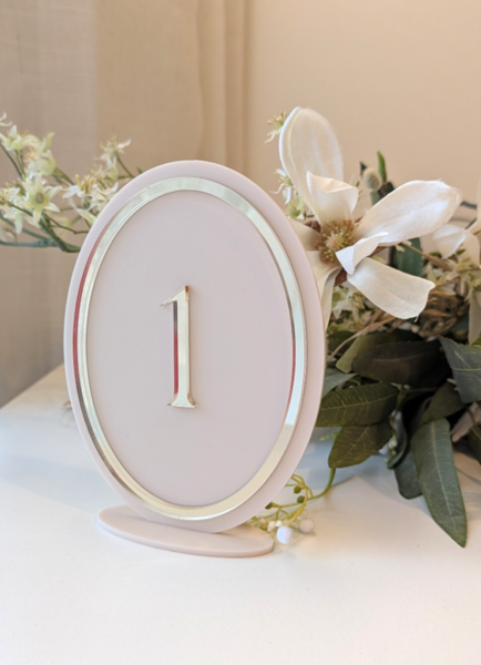 Product image of  BLUSH x GOLD -pöytänumerot 1-10