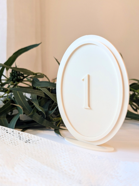 Product image of  MONOCHROME x Cream -pöytänumerot 1-10