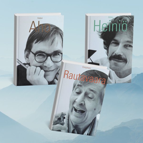 Product image of  Säveltäjien kirjoituksia - Rautavaara, Aho, Heiniö -paketti.