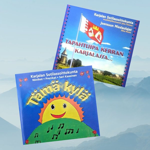 Product image of  Karjalasta kajahtaa - laulua ja soittoa. 2 CD-levyn paketti