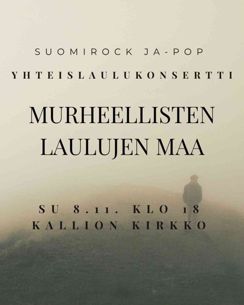 Product image of  Murheellisten laulujen maa -konserttilippu