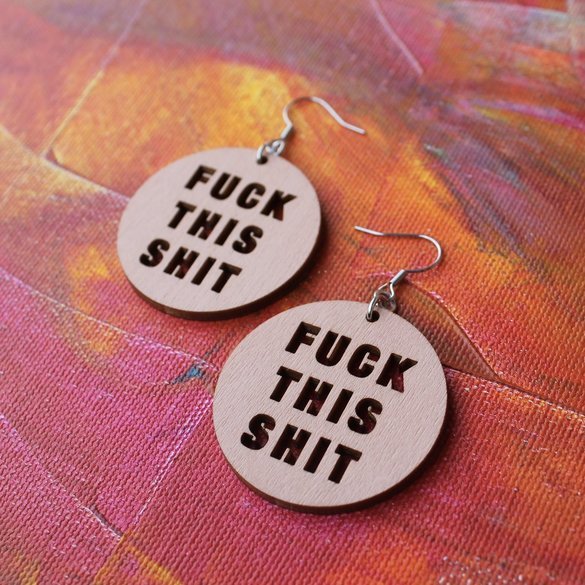 Product image of  Fuck This Shit | Korvakorut (isompi koko)