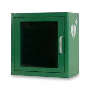 Product image of  AED-sisäkaappi – vihreä, hälyttimellä