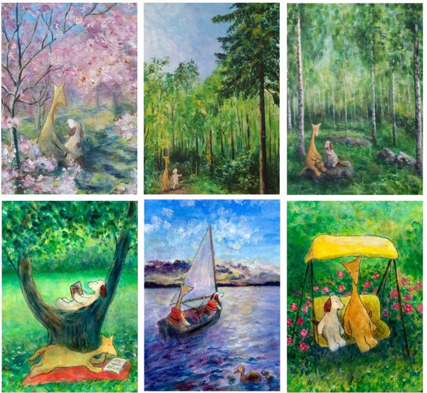 Product image of  Kesän 2026 kortit 6kpl / 6 postcards of summer 2026