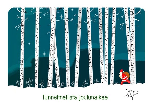 Product image of  Joulukortti "Tonttu koivikossa"