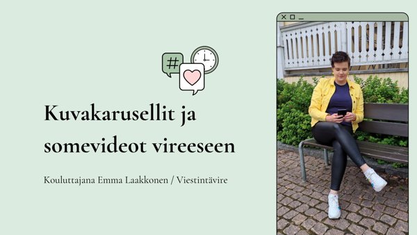 Product image of  Kuvakarusellit ja somevideot vireeseen