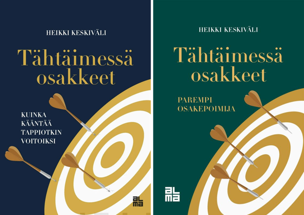Product image of  KIRJAKOMBO: TÄHTÄIMESSÄ OSAKKEET 1 & 2 [omistuskirjoitettu]