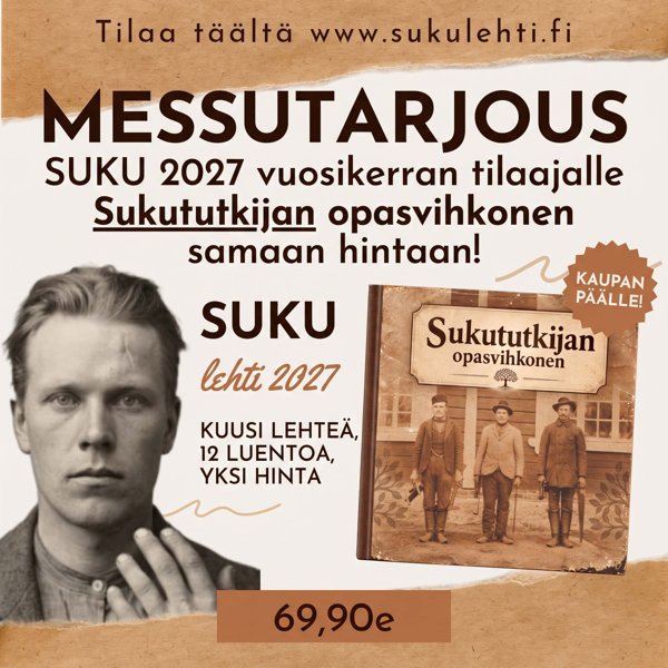 Product image of  SUKU  vuositilaus 2027 + luentopaketti + opasvihkonen